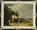 Copiste des 19e/20e s. – Huile/toile sur panneau, 47 x 65 cm, "Mr. William Long on Bertha", copie d'après W. et H. Barraud, sign. illisible en bas à droite