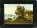 19th century landscape painter – Oil/canvas, 47 x 69 cm, titled on verso "In der Wachau", signed lower right "E. Boehm"