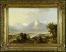 Landschapsschilder 19e/20e eeuw – Olie/doek, 47 x 65,5 cm, "Gezicht op Innsbruck"