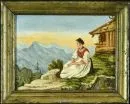 Monogrammist des 19. Jh. – Öl/Holz, 13 x 16,5 cm, rücks. betit. "Die Sehnsucht nach der Heimath", u.l. monogr. "J. E.";