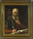 Nauer, Ludwig, 1888 - 1965 Munich – Huile/toile, 93 x 77 cm, "Der Evangelist Matthäus"