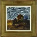 Pogány, Géza, 1927 Szombathely - 2001 – Technique mixte à l'huile, 28 x 28 cm