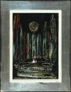 Pogány, Géza, 1927 Szombathely - 2001 – Öl/Krt, 47 x 34 cm, rücks. betit. "Gotika I", rücks. sign., dat. 1966, Lit.: Saur, Artprice;