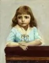 Portraitiste du 20e s. – Huile/toile, 45 x 35 cm, "Portrait d'une jeune fille", sans cadre