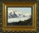 Sattler, Hubert, 1817 - 1904 Wien – Öl/Holz, 10,5 x 14 cm, Bildausschnitt, "Bergsee mit Anglern", u.l. mit seinem Pseudonym "P. Ritschard" sign., Kratzer,…
