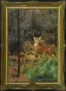 Wagner, Karl, 1864 Neustadt/Orla – Olie/doek, 100 x 70 cm, "Ungerader Zehnender im Wald", gesigneerd linksonder, lit.: Thieme-Becker, Müller-Singer, Dressler, Busse,…