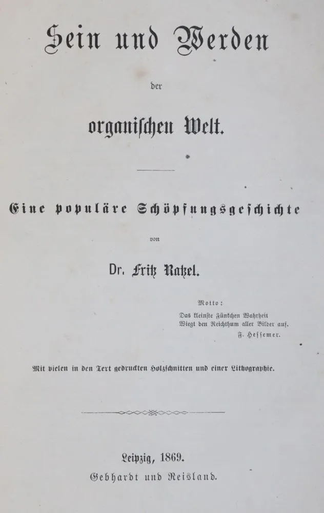 Ratzel,F. – In memory of Friedrich Ratzel