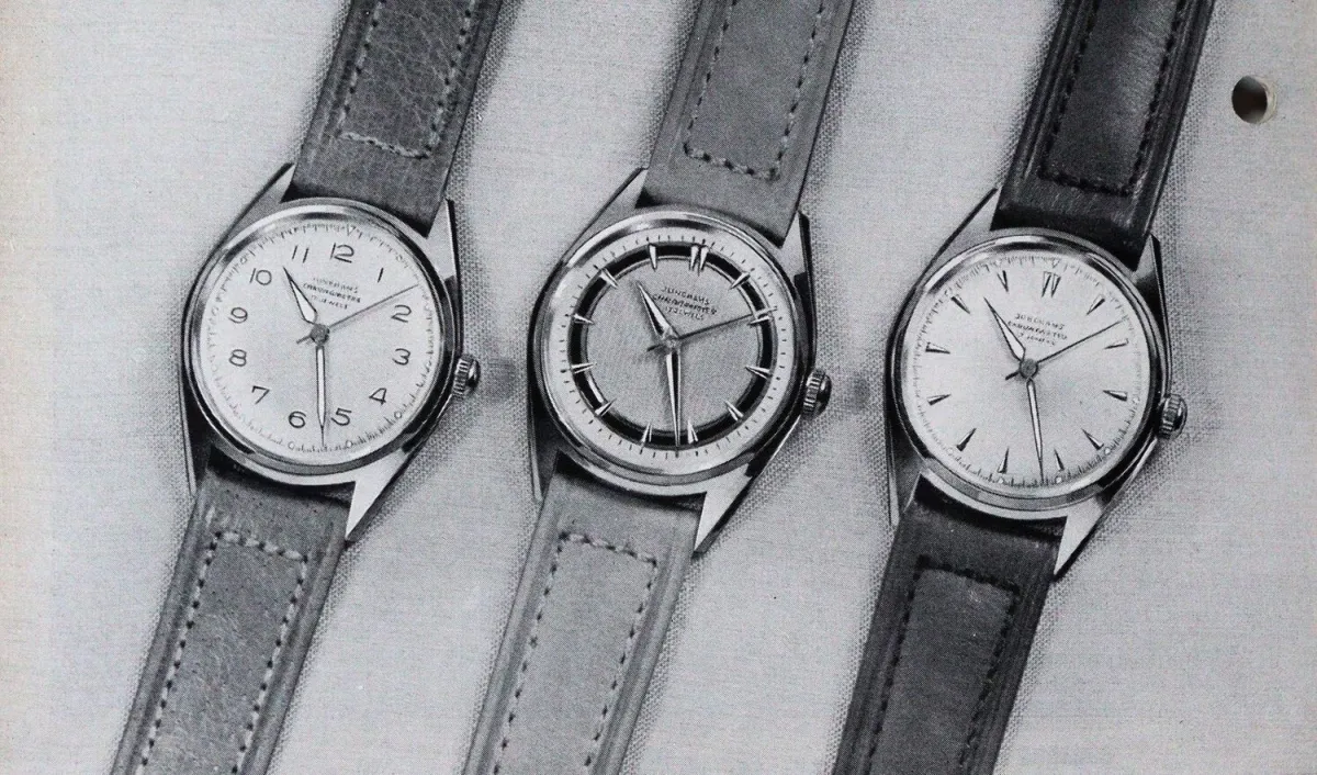 Junghans. – Sammlung von 52 Prospekten Junghans-Uhren, Schramberg 1950-er u