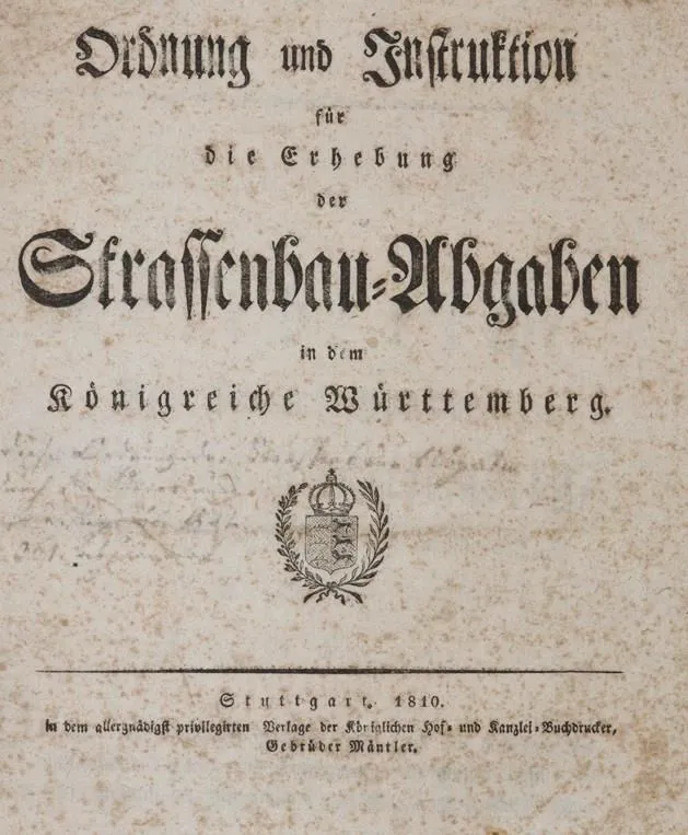 Sammlung – von 5 Verordnungen, 1