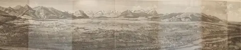 Panorama, – anonimowa akwatinta