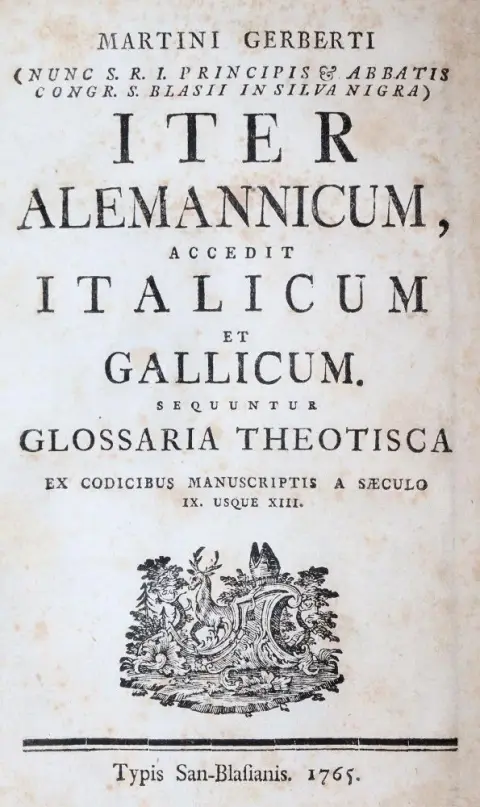 Gerbert,M. – Iter Alemannicum, accedit Italicum et Gallicum