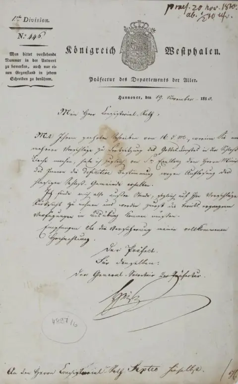 Hannover. – Acta die Auflösung der Schloßgemeinde im Jahre 1810 betreffend (hs