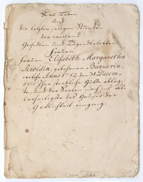 Pezold,E.M. – Das Leben und die letzten Stunden der weiland hochedlen und tugendbelobten Frauen Elisabeth Margaretha Pezoldi