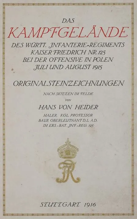 Heider,H.v. – Das Kampfgelände des Württ