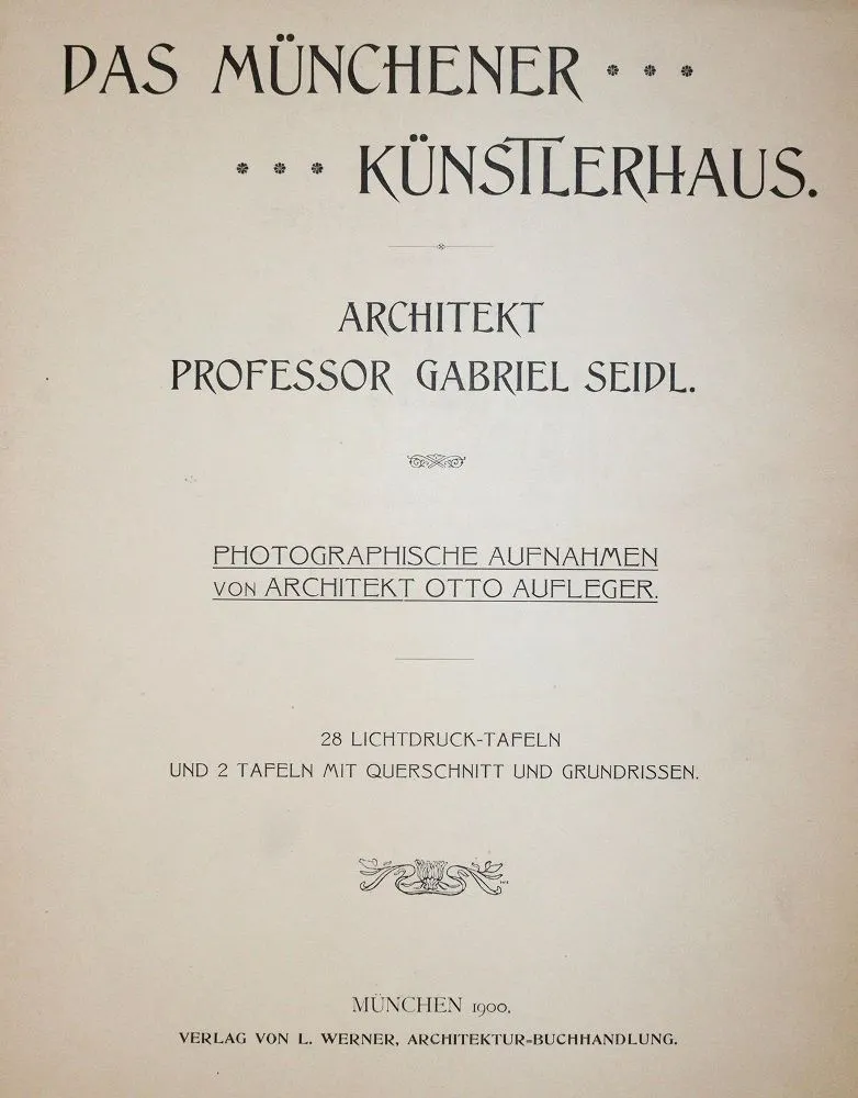 Seidl,G. – Das Münchener Künstlerhaus