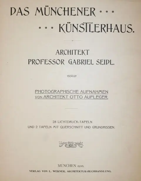 Seidl,G. – Das Münchener Künstlerhaus