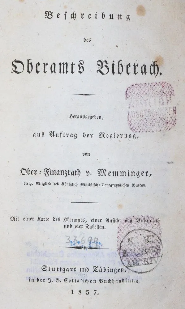 Oberamtsbeschreibungen. – 11 Bde