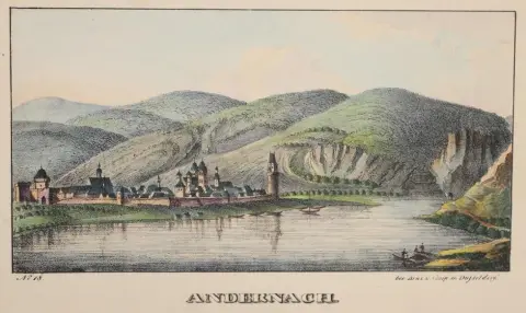 Erinnerung an den Rhein – in 24 colorirten Ansichten