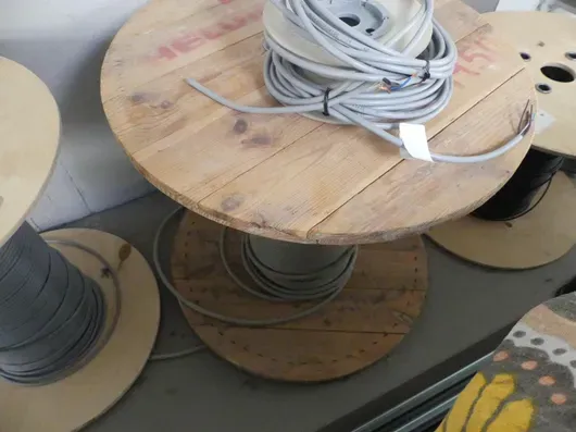 3x trommel met kabel