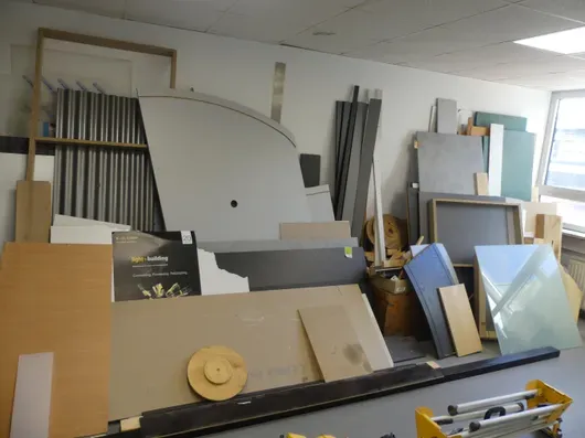 Partij materiaal/houtresten