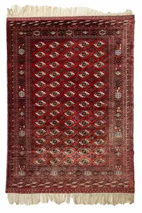 Alfombra turcomana "Seiden-Buchara"