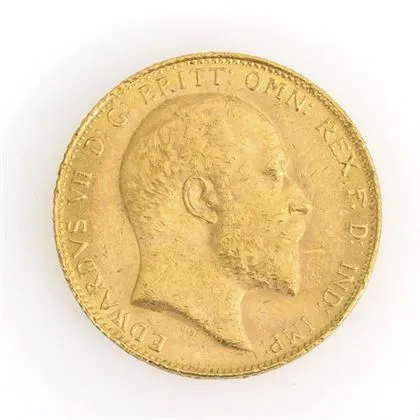 Goldmünze Sovereign, Edward VII