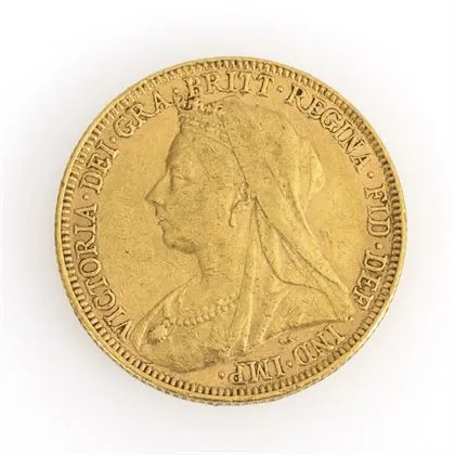 Goldmünze Sovereign, Königin Victoria