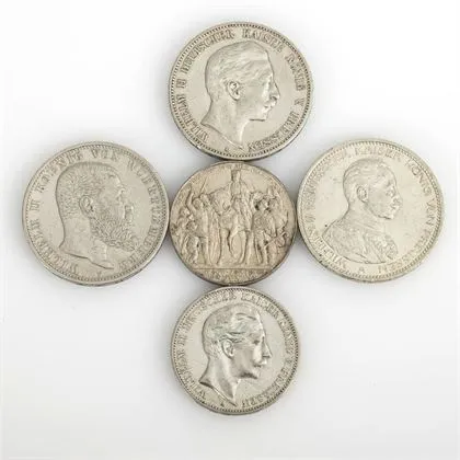 5 Münzen - Deutsches Reich