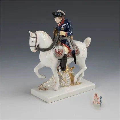 Frederik II te paard. KPM Berlin