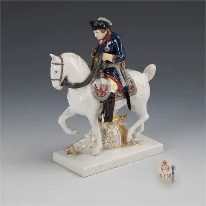 Frederik II te paard. KPM Berlin