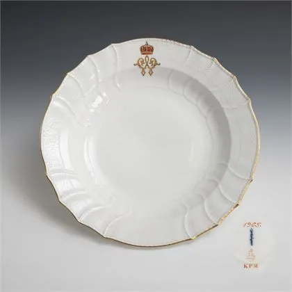 Groenteschotel uit een servies van keizer Wilhelm II, KPM Berlin