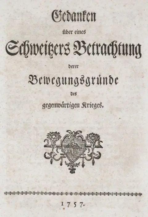 Thoughts – on a Swiss man's examination of the motives of the current war