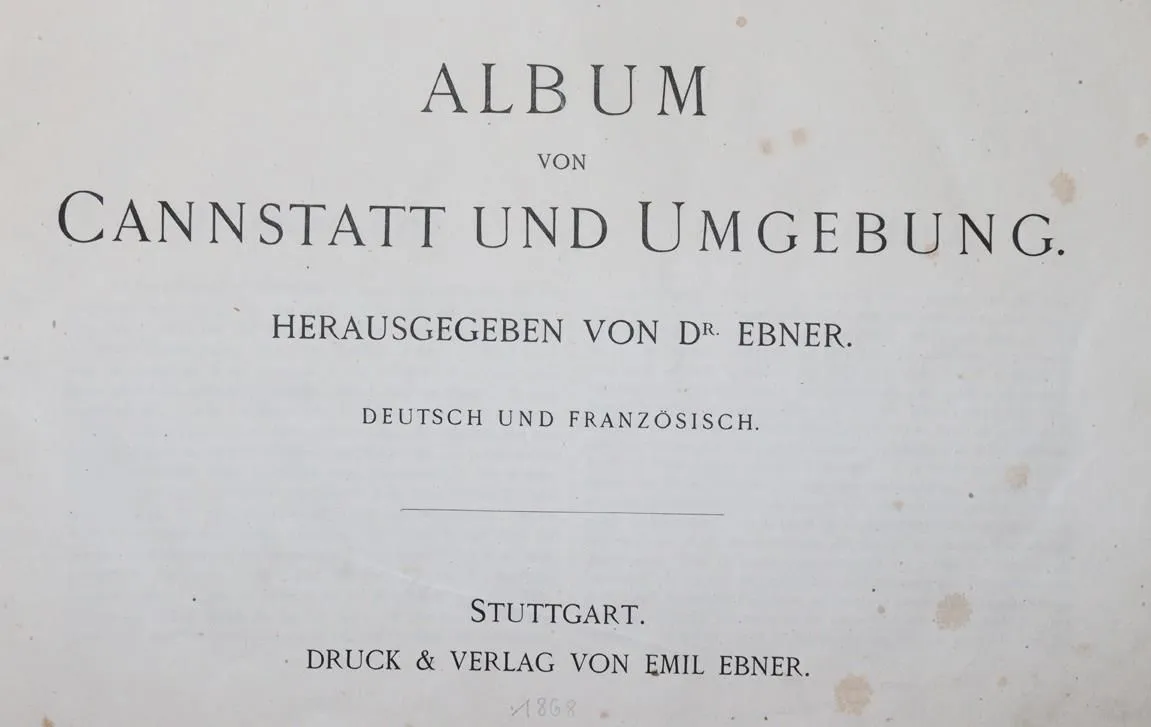 Ebner,(E.). Album Cannstatt i okolic