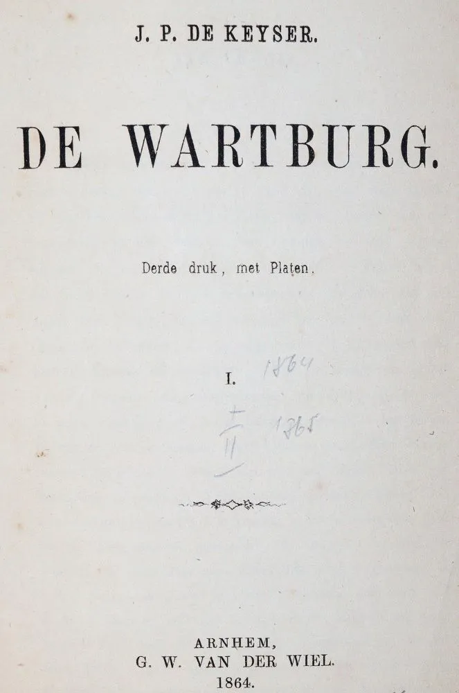Keyser,J.P.de. – De Wartburg. 3. wyd. 2 części w 1 tomie