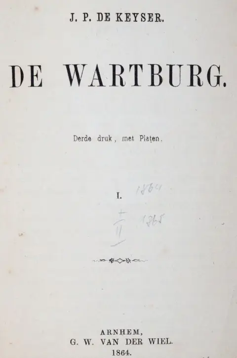 Keyser,J.P.de. – De Wartburg. 3. wyd. 2 części w 1 tomie