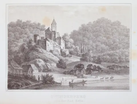 (Krieg von Hochfelden,G.H.). – Die Veste Zwingenberg am Neckar