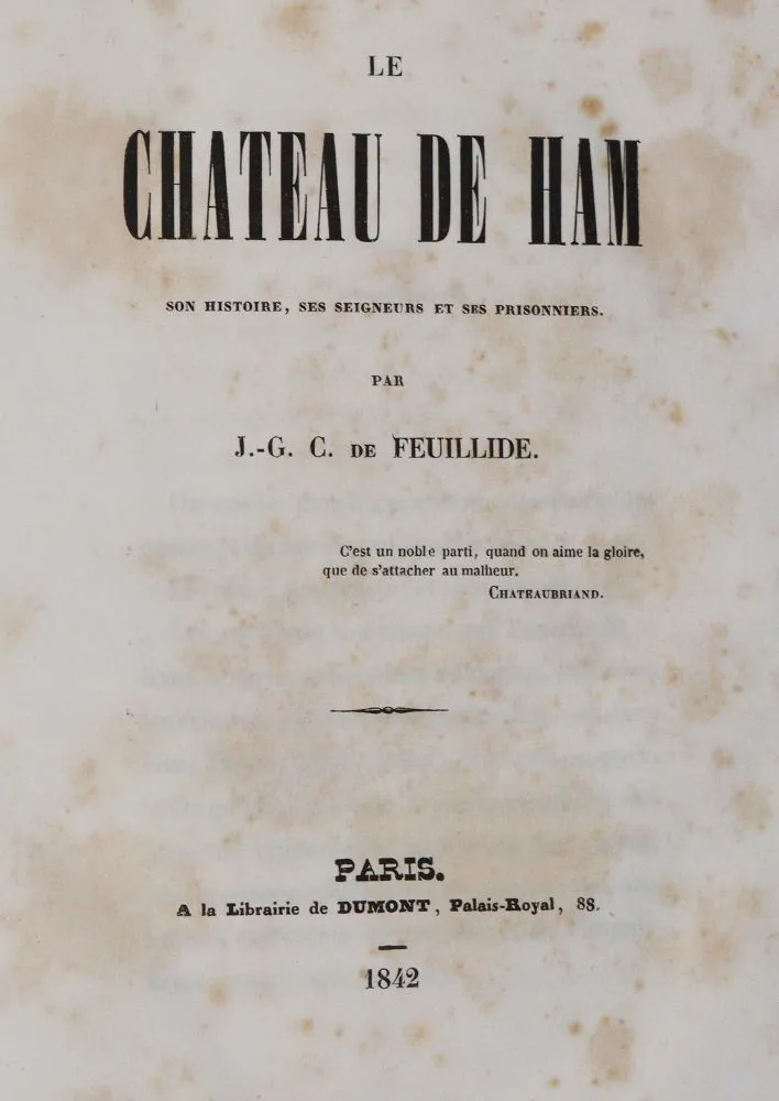 Feuillide,J.G.C.de. – Le Chateau de Ham