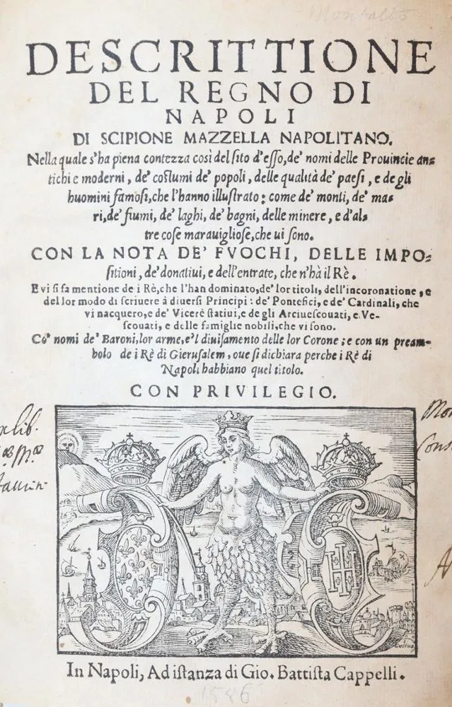 Маццелла, С. – Descrittione del Regno di Napoli