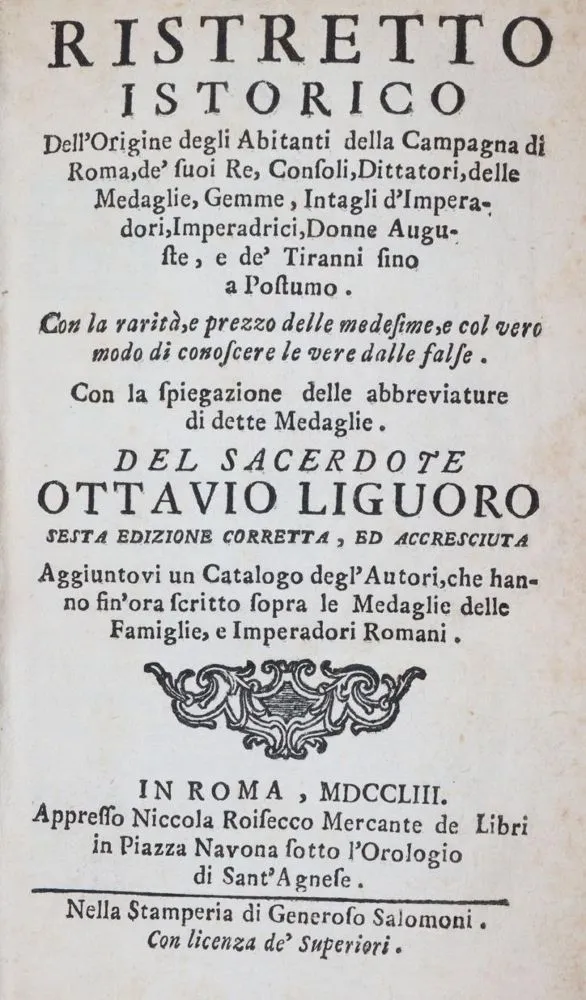 Liguoro,O. – Ristretto istorico