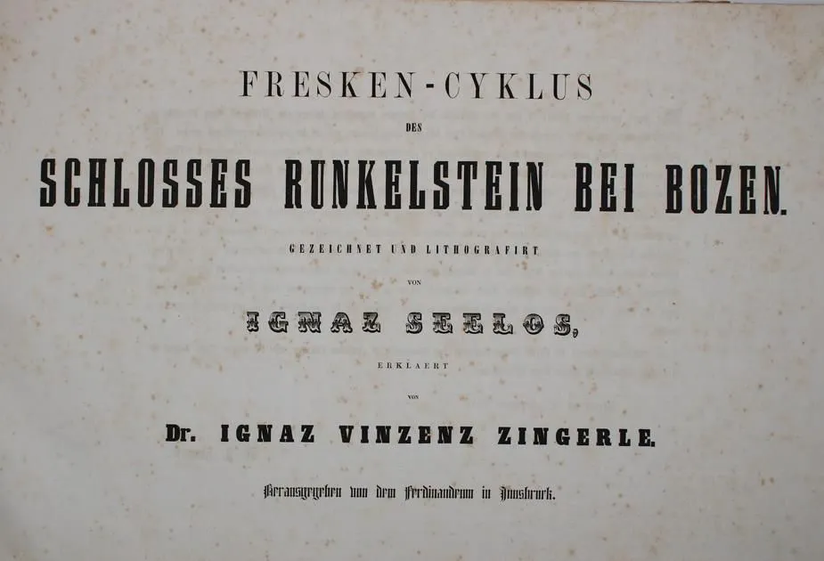 Zingerle,I.V. – Fresken-Cyklus des Schlosses Runkelstein bei Bozen