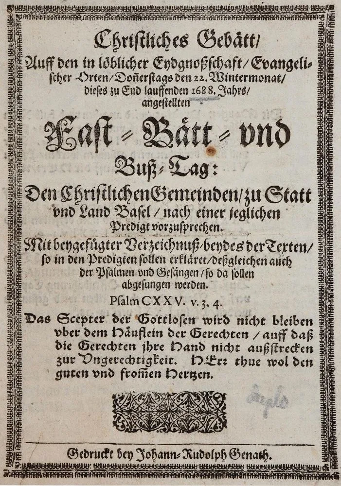 Genath,J.R. – Křesťanská modlitba na půst 22. listopadu 1688