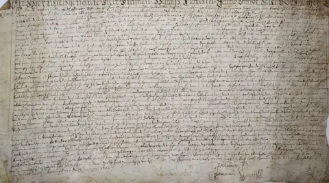 Deed. – German manuscript on parchment, Rohr near Tafers (Fribourg) 1722