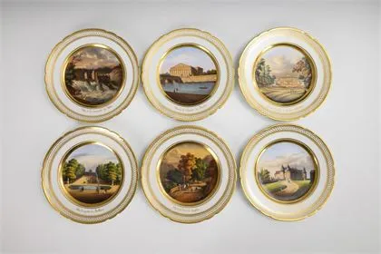 6 Franse gezichtsborden