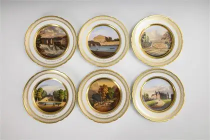 6 Franse gezichtsborden