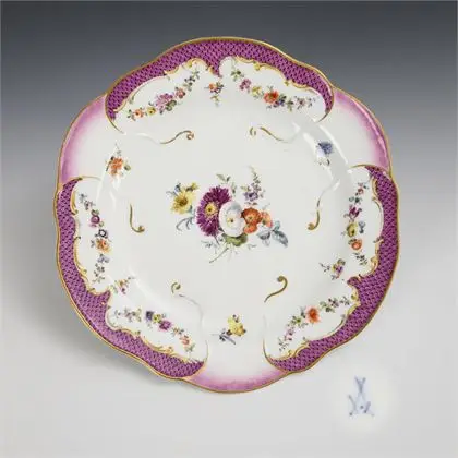 Barok bord "Schwerin's servies". Meissen