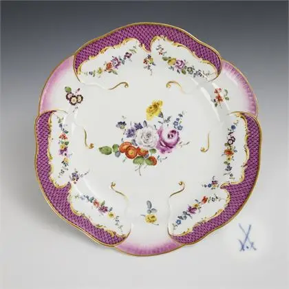 Barok bord "Schwerin's servies". Meissen