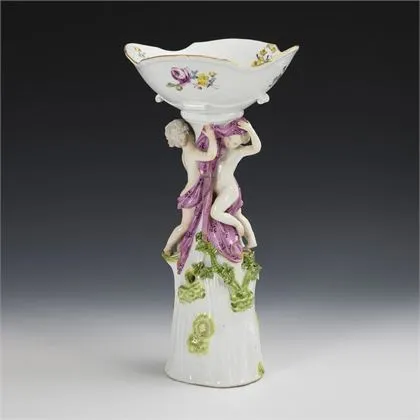 Barokke tafelstuk met amoretten. Meissen