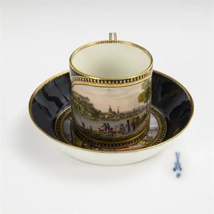 Empire gezichtskopje: Moritzburg en Pirna. Meissen