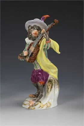 Singe en guitariste. Meissen
