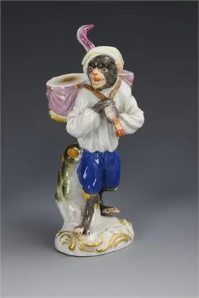 Aap als paukenrager. Meissen